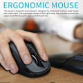 Miniatyrbillede 3 af 8: Trådløs mus, lydløs multi-mode mus, Bluetooth-mus