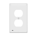 Miniatyrbilde 1 av 8: Guide light dobbel stikkontakt veggplate LED firkantet bevegelsessensor