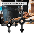 Miniatyrbild 2 av 5: 2-pack multifunktionschucknyckel i hållbart kolstål, chucknyckel för elektrisk borr, svart