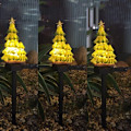 Miniatyrbilde 3 av 8: Solcelledrevne hagelys, juletre-spisslys, LED-plen