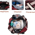 Miniatyrbillede 3 af 3: Sports Taske Dame Rejsetaske Sammenfoldelig Håndbagage Taske Weekender Taske Vandtæt