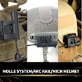 Miniatyrbilde 3 av 5: Militær Airsoft Taktisk Hjelm Lys med Fire Moduser, Belysningsverktøy Hjelm Tilbehør (