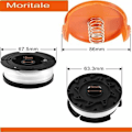Miniatyrbilde 2 av 5: Nylon Line Spool Reservedeler Svart og Decker AF-100 Kantklipper (Linjelengde 9,1 m Diameter: 1,65 mm) (Black & Decker AF-100, 4 deler)