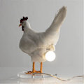 Miniatyrbilde 1 av 5: Kylling Led Lampa Egg Nattlampa Taxidermi Egg Skrivebordslampe