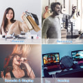 Miniatyrbilde 6 av 8: USB-kondensatormikrofon for datamaskin, perfekt for spill, live karaoke, plugg