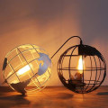 Miniatyrbild 3 av 4: Vintage Industriell Globbehängande Taklampa Metallkula Diameter 20cm - S
