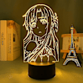Miniatyrbillede 3 af 5: Shxx Sao Anime Figur Led Lys Sød Drenge & Piger Julefødselsdagsfest Gave Kirito/asuna/asada Shino 3d Optisk Illusion Bordlampe3d7l-20
