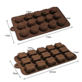 Miniatyrbillede 2 af 5: 2 stk. chokolade, velegnet til restauranter og familier, hjemmelavet dessertkageform, silikone bageform
