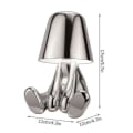 Miniatyrbild 1 av 2: Thinker Lamp Collection: Kreativ gyllene man, bordslampa, present (mr-what)