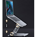 Miniatyrbilde 3 av 3: Laptop-stativ i aluminiumlegering: løftbar, sammenleggbar, roterbar og varmespredende