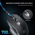 Miniatyrbilde 5 av 8: Bluetooth-mus, INPHIC Multi-Device Silent oppladbar Bluetooth trådløs mus