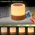 Miniatyrbillede 4 af 5: Natlampe, 360 Multicolor Mini Sengelampe, Genopladelig Natlampe med Touch Justerbar Lysstyrke Fjernbetjening