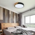 Miniatyrbilde 2 av 5: LED-taklampe, 24W moderne tretaklampe rund kald hvit 6000K ?305CM soverom