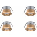 Miniatyrbillede 1 af 3: Sæt med 4 Mini LED Indbyggede Spotlights, 3 W, Varm Hvid Guld DOPA