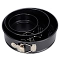 Miniatyrbillede 2 af 5: 3 stk./sæt kagebageform DIY kulstofstål non-stick rund form køkken tilbehør