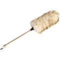 Miniatyrbild 1 av 2: Fårskinn Duster med Trähandtag Ca.