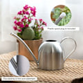 Miniatyrbillede 5 af 5: Rustfrit stålvandkande 1000 ml Blomsterstøvningskande Metalvandkande til indendørs planter Havevandkande Blomsterstøvningskande Sølv