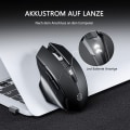Miniatyrbilde 4 av 8: Bluetooth-mus, INPHIC Multi-Device Silent oppladbar Bluetooth trådløs mus