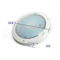 Pikkukuva 2 / 4: Kattoon upotettava valaisin 12v RV marine DC LED-valaisimet 9W pyöreä pinta-asennus kytkimellä