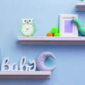 Miniatyrbilde 5 av 5: Barneugle vekkerklokke med nattlys, grønn