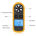 Miniatyrbillede 6 af 8: Digital LCD vindhastighedsmåler måleinstrument