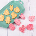 Miniatyrbillede 5 af 5: Juleform Cutter Mold Sæt 6 Stykke Mønster Køkken Diy Bageform Til Kiks Kager Fondant Kager