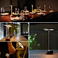 Miniatyrbilde 3 av 4: Trådløs skrivebordslampe dimbar vanntett metall usb oppladbar skrivebordslampe-1 stk