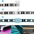 Miniatyrbillede 4 af 5: 4-pin Rgb Led lysstrimmel-stik - 50 stk.