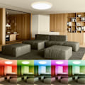 Miniatyrbillede 2 af 4: Dæmpbar LED-loftslampe 24W 2200LM Rund loftslampe med fjernbetjening Justerbar