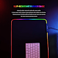 Miniatyrbilde 5 av 8: RGB-spillmusematte - stor og langstrakt LED-musematte, 14\"