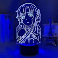 Miniatyrbillede 2 af 5: Shxx Sao Anime Figur Led Lys Sød Drenge & Piger Julefødselsdagsfest Gave Kirito/asuna/asada Shino 3d Optisk Illusion Bordlampe3d7l-20