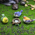 Miniatyrbillede 2 af 5: Harpikshavefigurer til haven til terrasse og dam