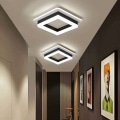 Miniatyrbilde 4 av 5: 24W LED-taklampe, akryl taklampe, moderne LED-taklampe for stue, soverom, kjøkken, gang 6000K (kaldt hvitt lys)