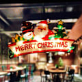 Miniatyrbild 4 av 5: Julhänge, LED julhänge fönsterkrona, inomhus- och utomhusjuldekoration (God jul
