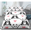 Pikkukuva 1 / 2: Xm-4# 3D Panda Animal Cute Kit Peittosetti Kolmiosainen sarja Neljäosainen sarja