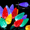 Miniatyrbillede 4 af 8: 16,4 fod lang 50 LED jordbær lyskæde, batteridrevet