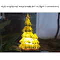 Miniatyrbilde 8 av 8: Solcelledrevne hagelys, juletre-spisslys, LED-plen
