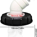 Miniatyrbild 5 av 5: IBC-regnfilterlock: Tvättbart nylon IBC-filter 163mm/245mm