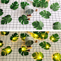 Miniatyrbillede 3 af 4: LED Lyskæde 2 m Blade Lys Dekoration 10 LED Lyskæde med Grønne Blade