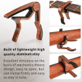 Miniatyrbilde 3 av 6: Donner capo capo capo gitar capo capo laget av valnøtttre DC-1W for