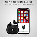 Miniatyrbillede 3 af 4: In-ear kablet øretelefon subwoofer stereo bas øretelefoner headset med mikrofon til telefon (blå)