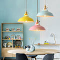 Miniatyrbillede 5 af 5: Retro Industrielle Farverige Pære Vedhængslampe Til Restaurant Køkken Stue Soveværelse Vintage Hængende Lampe Hjem Dekorative Lampe