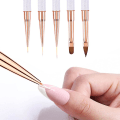 Miniatyrbilde 4 av 5: Neglekunstbørste - 5 stk dobbeltsidet for tynn linerbørste for negldetaljer, for salonger og hjemme-DIY