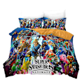 Miniatyrbild 1 av 2: Mario 1# Hemtextil Mario Quilt Cover Digitaltryckning Trestegsset 3d