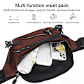 Miniatyrbilde 4 av 5: Avslappet lerretsveske Bryst Liten Ryggsekk Brystveske Herre Skulderpose Messenger Bag