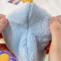 Miniatyrbilde 2 av 5: Håndkle Dobbelt Lag Korallfleece Blomsterform Sterk Absorpsjon Myk Håndkle Lyseblå