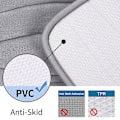 Miniatyrbillede 3 af 5: Bølget stribet gulvmåtte med memory foam badeværelse absorberende gulvmåtte husholdning badeværelse indgangstæppe