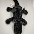 Miniatyrbillede 6 af 6: Kælen legetøj liggende drage 35cmDragon plys legetøj plys sort