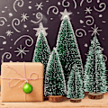 Miniatyrbild 3 av 7: Liten julgran Alla hjärtans dag dekoration 5-delad mini julgran