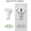 Miniatyrbild 5 av 5: Gu10 LED-lampor, Varmvitt 2700k, 4w 345lm, 50w Halogen Spotpght Bulb Ekvivalent, Energisparande Gu10 Led Pght Bulbs, 100 Bred Stråle, Icke-Dimbar, Pack